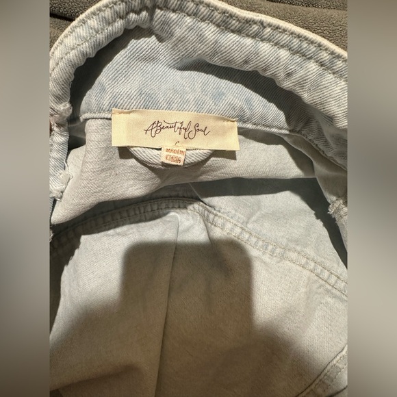 A Beautiful Soul Pearl denim jacket 3X - Picture 5 of 7